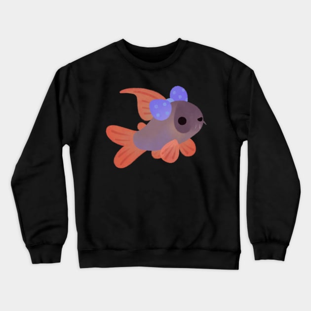 Ribbon corydoras - concolor Crewneck Sweatshirt by pikaole